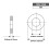 M4 x 9mm OD Platte Ring, 18-8 (304) RVS Ringen, 100PCS 3