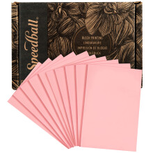 Speedball Speedy-Carve Block Printing Bloc de sculpture rectangulaire rose 4 x 6 pouces (paquet de 10) linolum pour la gravure
