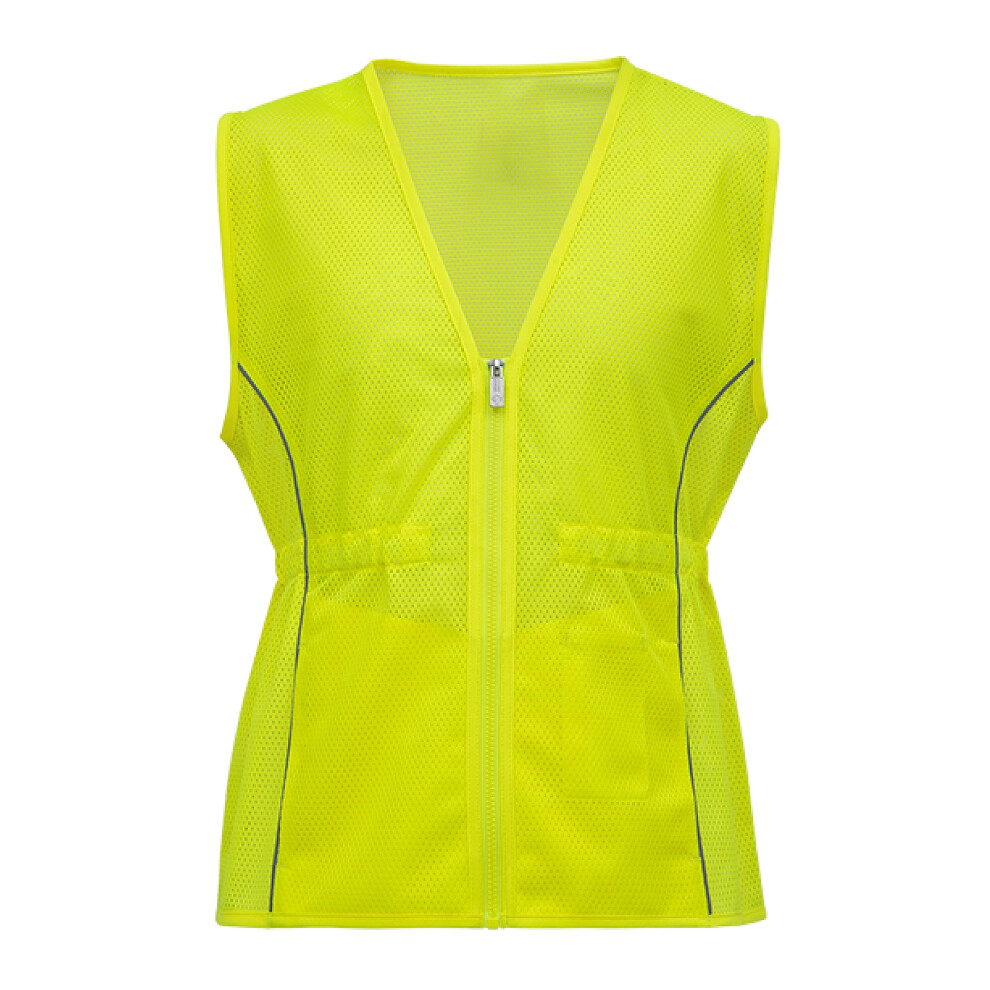 Shine Bright Safety Vest For Women - High Visibility With Reflective Strips And Pockets - Fitted And Breathable With Durable Zipper (Size Medium Lim 094969039249