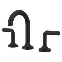Pfister Zeelan Robinet de lavabo de salle de bain 20,3 cm, 2 poignes, 3 trous, certifi NSF, finition noir mat LF049ZLB