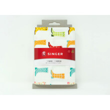 Singer Stof, 100% Katoen, Kleurrijke Laarzen, 1 Yard Snit