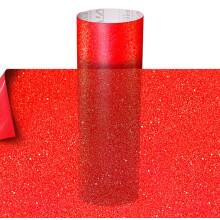 Frosted Matte Geëtst Plakfolie voor Cricut, Silhouette en Cameo (30cm x 2,1m, Rood)