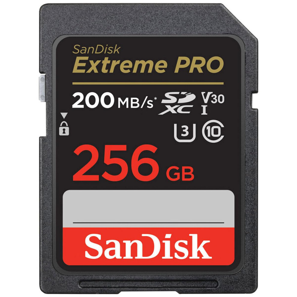 Sandisk Extreme Pro 256Gb Uhs-I U3 Sdxc Memory Card