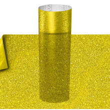 Frosted Matte Etched Zelfklevende Craft Raam Vinyl Rol voor Cricut, Silhouette en Cameo (12" x 7ft, Goud)