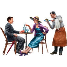 MIN38062 - Miniart 1:35 - French Civilians in Cafe 1930-40's