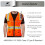 sesafety Safety Vest with 9 Pockets High Visibility Reflective Security Work Vest for Men ANSI/ISEA Class 2 Type R 3