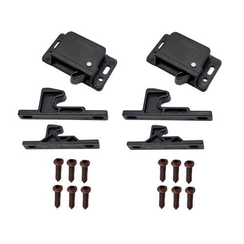 RV Designer H3167 Universal Push L?s 10 lb. 2-Pack kabinet hardware