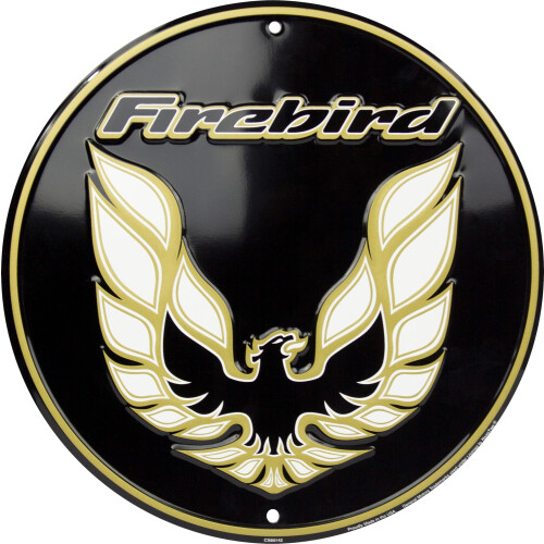 HangTime Pontiac Firebird Nostalgieschild 30 cm Durchmesser