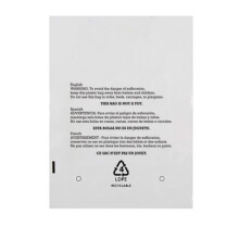 AwePackage Hersluitbare doorzichtige polyzakken met verstikkingswaarschuwing in 3 talen voor kledinghoeden FBA (1000 9X12)