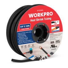 WORKPRO 100 FT 3/8"""" krympslang 3:1-frhllande Dubbelvgglimfodrad vrmetrd krympplastslang Industriell och marin krympkabelslang Flamskyddad o