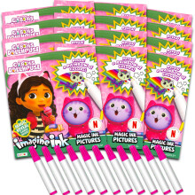 Dreamworks Gabby's Dollhouse Imagine Ink Set pour enfants  Lot de 12 livres de coloriage  encre magique sans gchis | Ensemble de cadeaux de f