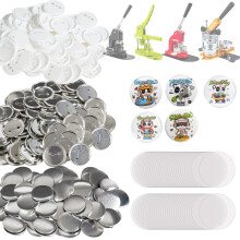 VEVOR 500 Sets 2.25 Zoll 58mm Pin Back Button Teile für Button Maker