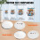 VEVOR VEVOR 500 Sets 2.25 Zoll 58mm Pin Back Button Teile für Button Maker 5