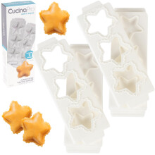 Star Jumbo Ravioli formar (2-pack) - XL 2,5 tum stjärnor - Hemlagad fylld pastamaker