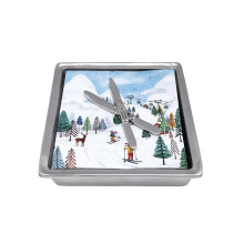 MARIPOSA CROSSED SKI SIGNATUR SERVIETTS?TTE | S?LV | BRILLANTE | GAVER | SERVIET?SKE & V?GTS?T | GENBRUG SANDST?BET ALUMINIUM | H?NDLAVET I MEXIC