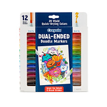 Marcadores Crayola de Punta Doble y Pincel, 12 unidades, Regalos para Adolescentes