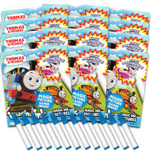 Thomas the Train Imagine bl?ks?t - bundt med 12 No-Mess Magic Ink maleb?ger | Thomas the Train Party Favor Pack til b?rn