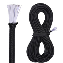 Lanlord Black Shock Cord 3/16 palcov Bungie Cord Elastick nura Bungee Cord 36 Ft (11 m) Black3/16In36Feet.