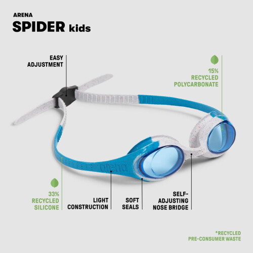 Arena Kids' Spider Goggles 1