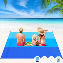 BYDOLL Stranddeken Waterdicht Zandvrij 10'x9' Voor 1-8 Volwassenen Groot Lichtgewicht Picknickmat