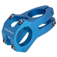 Tianeraus Attacco Manubrio per Bicicletta 45mm Corto Attacco Manubrio Riser Extender per Bici da Strada Mountain Bike MTB BMX Ciclismo (Blu)