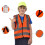 AYKRM Orange barn Hg synlighet, dvs reflexvst fr barn 3