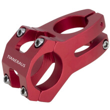 Tianeraus stuurpen 45 mm korte stuurpen stuur Riser Extender voor racefiets mountainbike MTB BMX fietsen (rood)