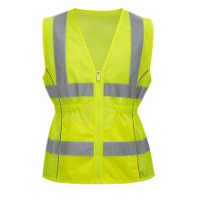 Shine Bright Women Safety Vest - H?j synlighed med reflekterende stropper og lommer - Let og lavet med genanvendelige materialer - ANSI KLASSE 2