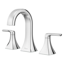 Pfister Bruxie Rubinetto per lavabo da bagno da 8 pollici diffuso 2 maniglie 3 fori certificato NSF finitura cromata lucida LF049BIEC