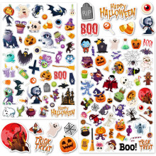 LINAYE 24 feuilles d'autocollants d'Halloween pour enfants 1260 pices autocollants d'Halloween adhsifs en vrac pour enfants petits autocollants