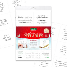 Christmas Verses Peelables - 48 Christmas Stickers of Verses & Sentiments for Christmas Card Making Supplies on 8 Sheets in a Variety of Styles for