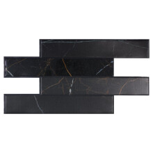 SMART TILES Dosseret dcoller et coller - 5 feuilles de 22,56"" x 11,58"" - Dosseret de carrelage adhsif 3D dcoller et coller pour carrel