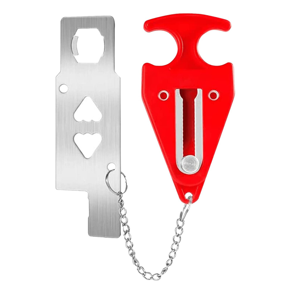 Zzrui Safety Portable Door Lock For Hotel Travel Home Apartment Airbnb Extra Door Lock Security Devices(1 Pack) 769390313267