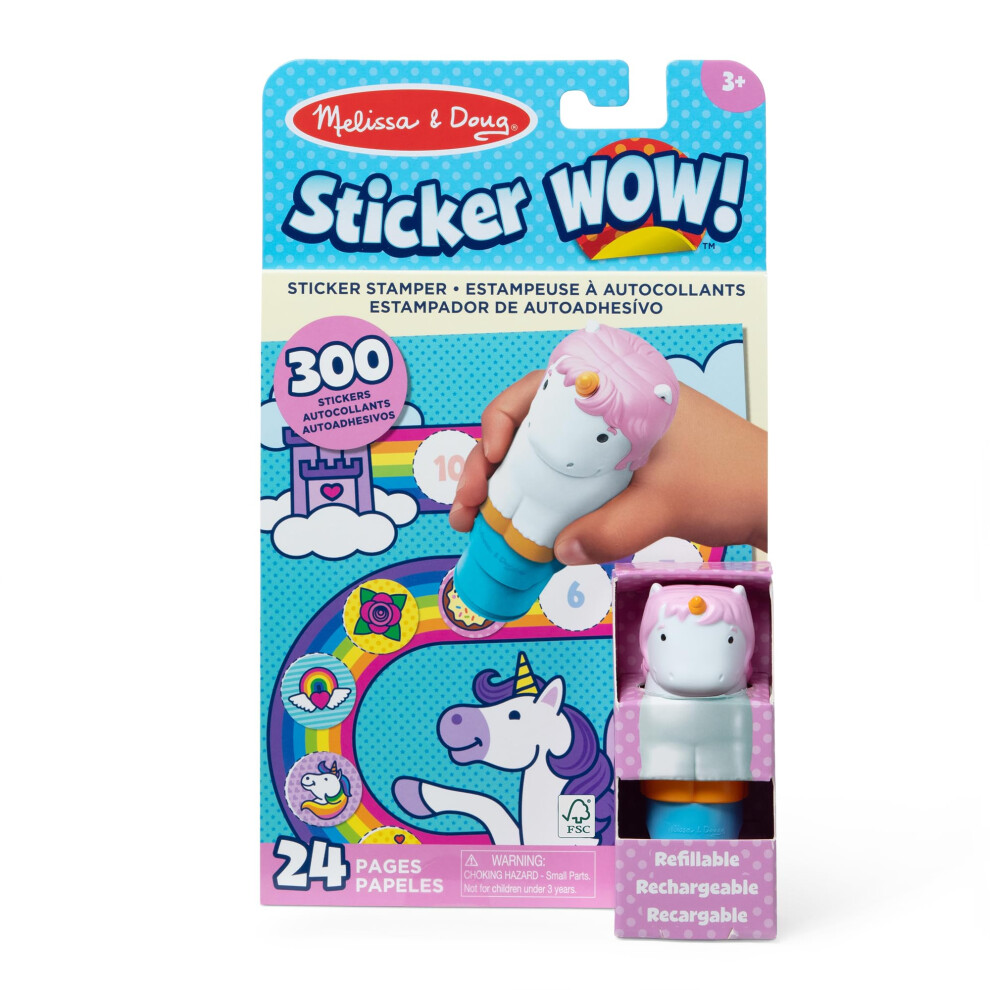 Melissa & Doug Sticker Wow! Sticker Stamper & Activity Pad - Unicorn