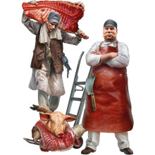 Miniart 38073 Butchers 1:35 Figures Model Kit