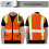Sesafety High Visibility Safety Vest With 9 Pockets Reflective Security Work Vest for Men ANSI/ISEA Class 2 Type R 2