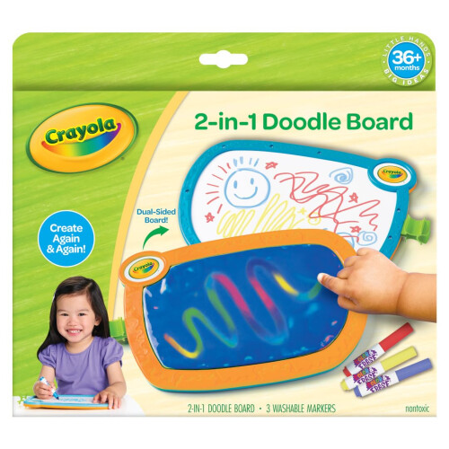 Crayola Crayola BIN811536 Young Kids Double Doodle Board 1