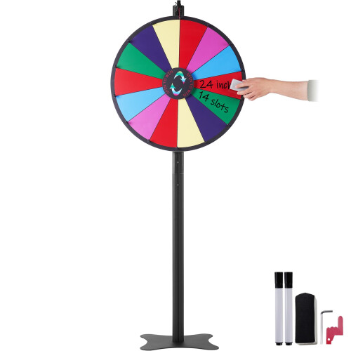 VEVOR (24 in, floor stand) VEVOR Spinning Prize Wheel