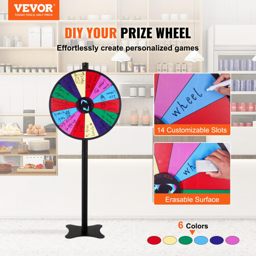 VEVOR (24 in, floor stand) VEVOR Spinning Prize Wheel 1