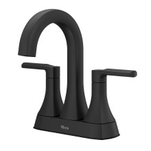 Pfister Vaneri Rubinetto per lavabo da bagno 4 pollici Centerset 2 maniglie 3 fori finitura nero opaco LF048VRIBB