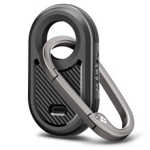 Spigen Rugged Armor Entwickelt für Samsung Galaxy SmartTag 2 Hülle Schlüsselanhänger Smart Tag 2 Hülle [1 Packung] (2023) – Mattschwarz