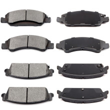 ECCPP D1363-8472 D1194-8312 Set pastiglie freno a disco semimetalliche anteriori e posteriori adatte per Cadillac Escalade 2008-2014 Per Cadillac
