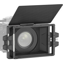 Neewer Mini Matte Box se dvema 4"""" x 5,65"""" filtracnmi prihrdkami 4 kruhov adaptry cocek Top Flag z uhlkovch vlken Kompatibiln s prsluenstv