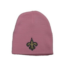 New Orleans Saints Kinderen Roze Cuffless Beanie Hoed - NFL Jeugd Knit Skull Cap