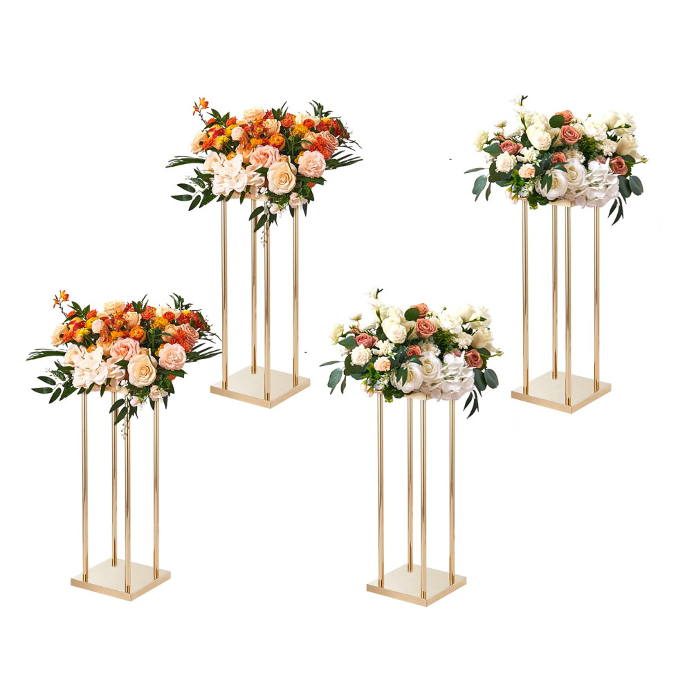 Vevor 4Pcs Column Wedding Flower Stand Cylindrical Display Rack 60Cm Metal