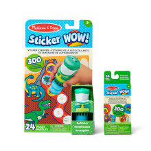 Sticker WOW! Dinosaur Bundle: 24-Page Activity Pad, Sticker Stamper, Mini Activity Pad, 500 Stickers, Arts and Crafts Fidget Toy Collectible Character