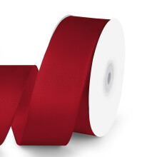 KMER LIFE 1-1/2" Breed x 50 Yards Wijnrood Enkelzijdig Polyester Satijnen Lint