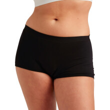 Saalt Comfort Modal Boyshort Intimo mestruale - Alta assorbenza - Comodo e sottile e ti mantiene asciutto da tutte le perdite (Grande Nero vulcan