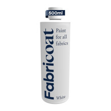 Fabricoat - Fabric Paint for Furniture - 17oz / 500ml White - Restore or Change the Color of Couches Chairs Upholstery Soft Furnishings Car Inter