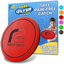 Soft Flying Disc til b?rn: Strand Soft Disc - Holdbart design flyder p? vandet - Strandleget?j Poolleget?j og -spil for voksne Udend?rs sjove cam